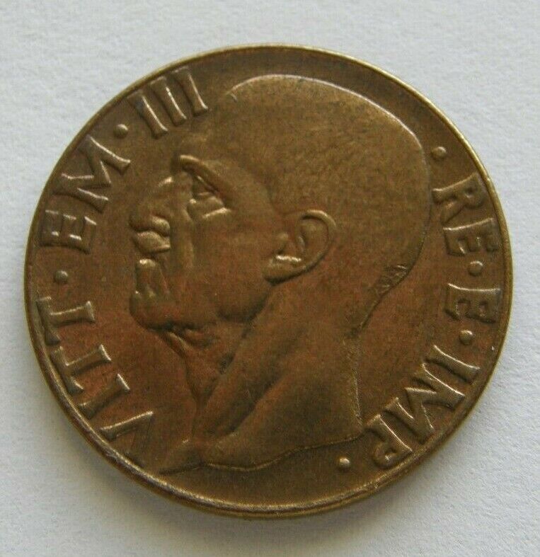 Italy Unc Coin 10 Centesimi - Vittorio Emanuele Iii 1942, 22.5mm, Uncirculated